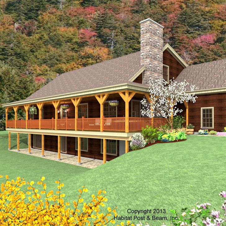 Custom Home (3017) - Habitat Post and Beam