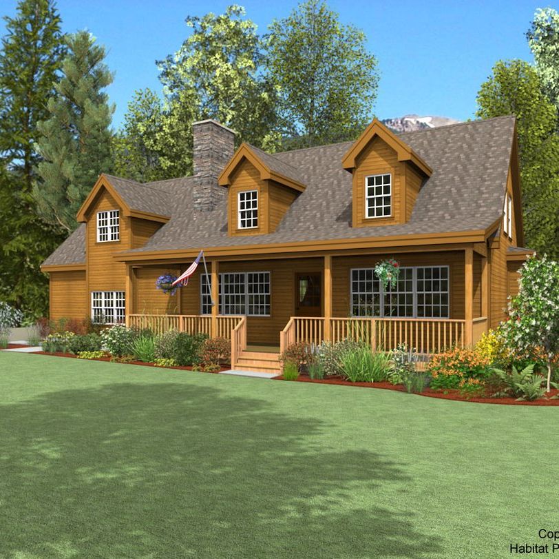 Custom Home (3702) - Habitat Post and Beam