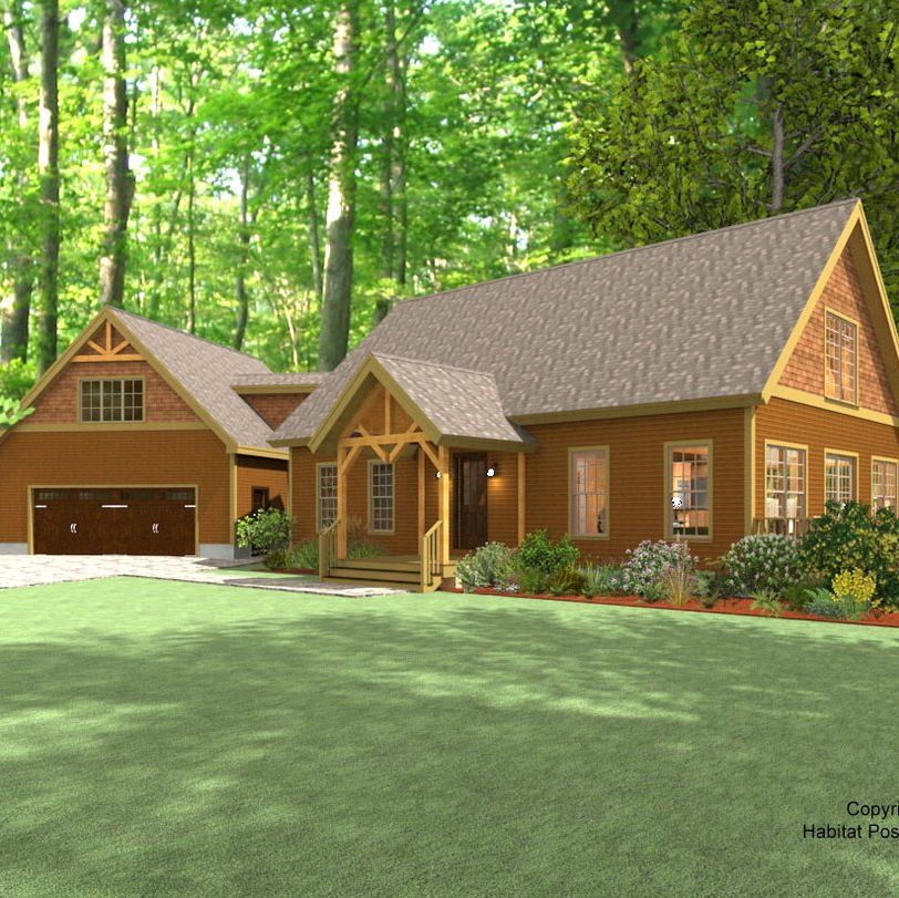 Custom Home (3745) - Habitat Post and Beam